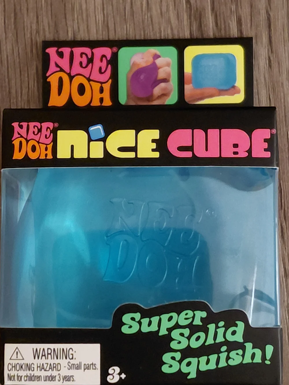 Blue Super Solid Squish Cube - Kids Sensory Toy